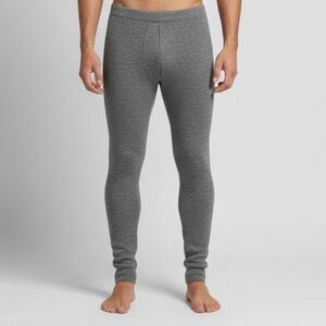 Vintage Gray Wool Long Johns - Small / Medium
